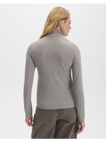 someday. Kirosie soft Rollkragenshirt mit Rippstruktur in Taupewood Melange Light