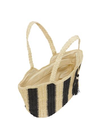 gaya Women Shoulder Bag in Black Beige