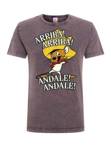Logoshirt T-Shirt Looney Tunes - Speedy Gonzales in violett