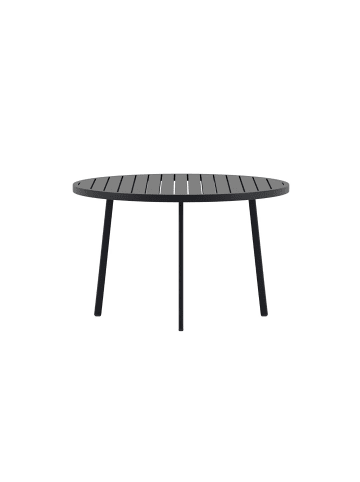 ebuy24 Gartentisch Giardini Schwarz 120 x 120 cm