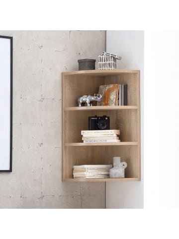 FineBuy Wandregal in Grau / Spanplatte / 30x30x60