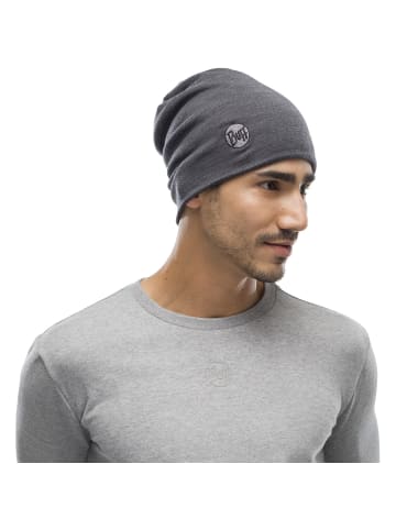 Buff Funktionsmütze Heavyweight Merino Wool Hat loose in Grau