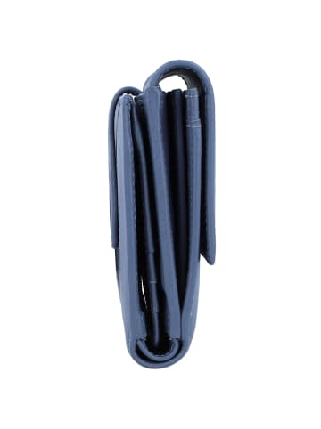 Esquire Viktoria Geldbörse RFID Leder 12 cm taubenblau
