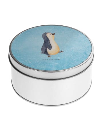 Mr. & Mrs. Panda Aufbewahrungsbox Pinguin mHerzieren ohne Spruch in Eisblau