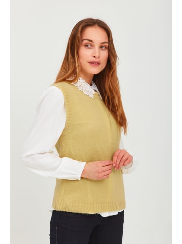 PULZ Jeans Pullunder PZIRIS - 50206227  Schlichter Strickpullunder in Gelb