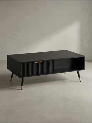 KADIMA DESIGN Couchtisch 110x60x43 cm mit Eiche-Dekor Wohnzimmertisch,