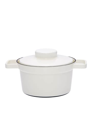 Riess Aromapot Topf mit Deckel Pure Emaille in Weiß