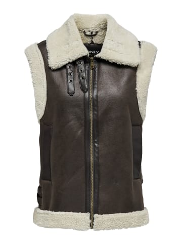 ONLY Bikerjacke in Lederoptik in Mole