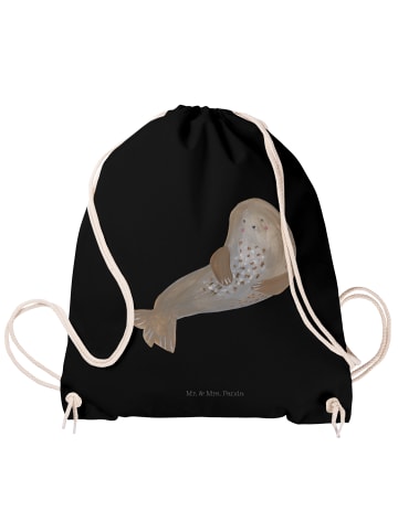 Mr. & Mrs. Panda Stoffrucksack Robbe Lachen ohne Spruch in Schwarz