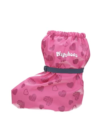 Playshoes Regenfüßlinge mit Fleece-Futter Herzchen in Pink