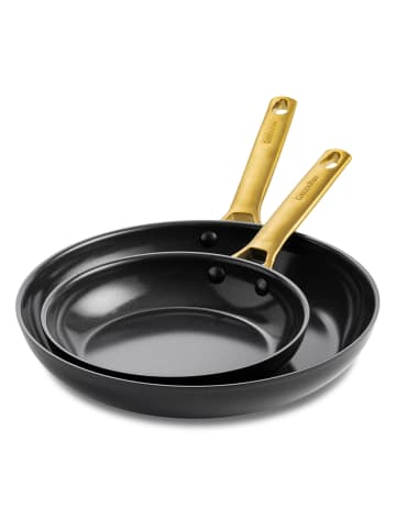 GREENPAN Pfannen-Set Padova Reserve (CC008480-001) 20+26cm Set in schwarz