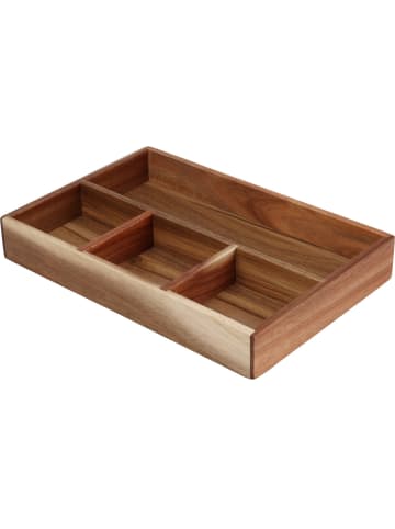 Excellent Houseware Besteckschubladeneinsatz LUNU in Braun, (B) 20 x (H) 4,5 x (L) 30 cm