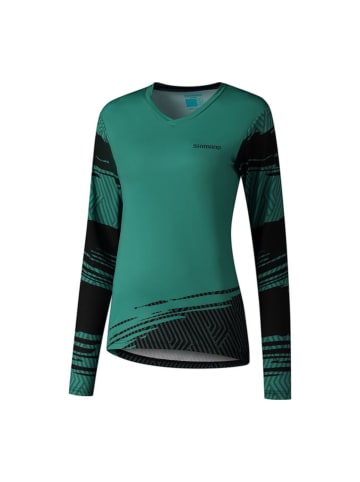 SHIMANO Long Sleeve Jersey Woman's SAIKO in Green