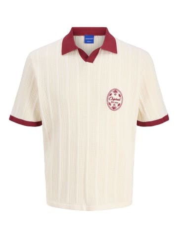 Jack & Jones Gestricktes Polo in Sea Salt 1