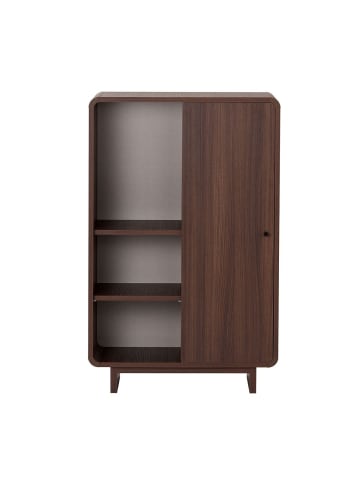 CALICOSY Hohe ANRICHTE CELENA in Nussbaum - (W) 70 x (H) 110 x (L) 34 cm