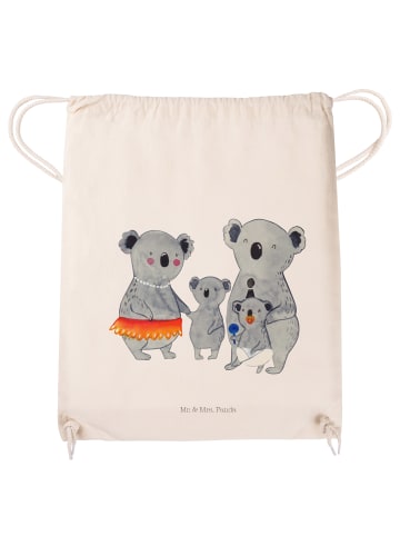 Mr. & Mrs. Panda Sportbeutel Koala Familie ohne Spruch in Creme