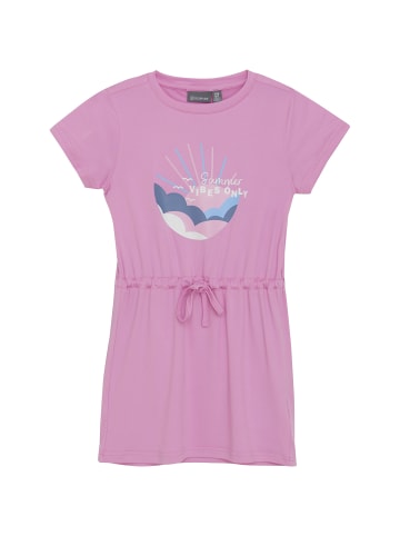 DEVOLD DRESS PRINT - S/S BASE LAYER in Pink