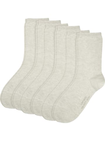 camano Socken 6 Paar ca-soft in natur-melange