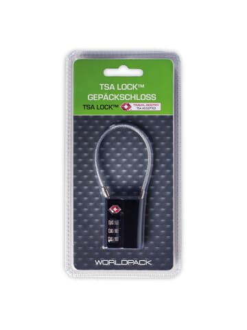 Worldpack Reiseaccessoires Kofferschloss mit Zahlenschloss 9.5 cm schwarz