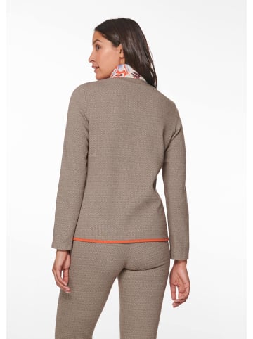 MADELEINE Fitness-Jacke in muskatbraun / multicolor