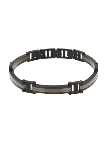 Tom Tailor Armband Edelstahl, IP gun in bicolor