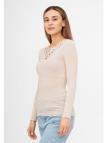 TOOCHE Rundhalspullover "Cody" in Weiß