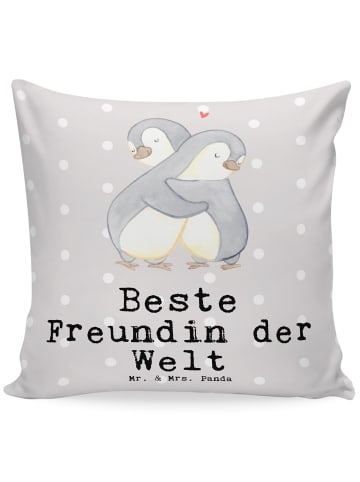 Mr. & Mrs. Panda Sofakissen 40x40 Pinguin Beste Freundin der Wel... in Grau Pastell