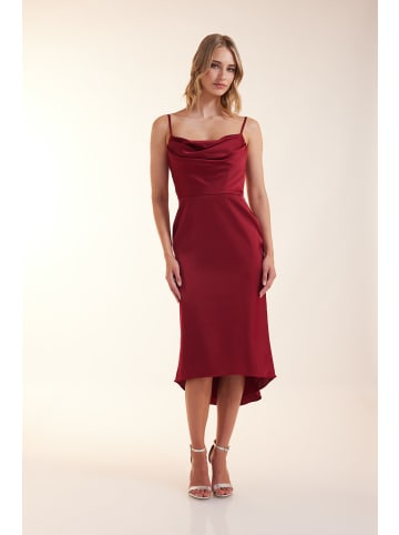 LAONA Kleid Satin Eden Dress in Dark Red