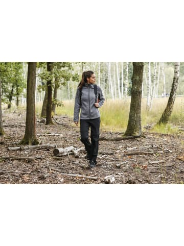 Polarino Strickfleecejacke in graumeliert