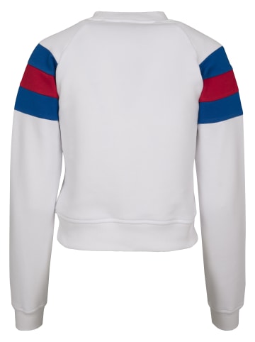 Urban Classics Sweaters in white/brightblue/firered