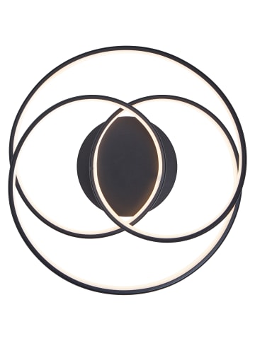 Brilliant Labyrinth LED Deckenleuchte 40cm in schwarz