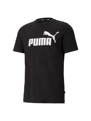 Puma T-Shirt 1er Pack in Schwarz/Weiß