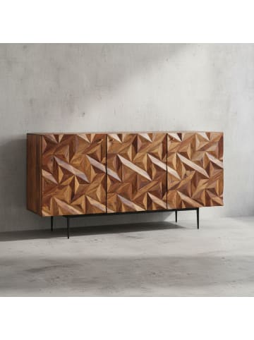 KADIMA DESIGN Sideboard 144x72x47 cm Massivholz / Metall Anrichte, Kommode
