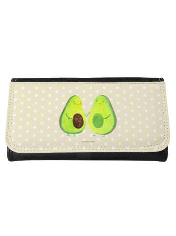 Mr. & Mrs. Panda Portemonnaie für Damen Avocado Pärchen ohne Spruch in Gelb Pastell