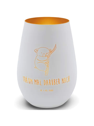 Mr. & Mrs. Panda Windlicht Koalabär mit Spruch in Weiß