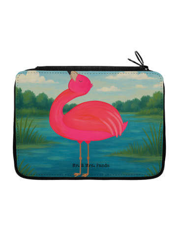 Mr. & Mrs. Panda Federmappe Flamingo Stolz Design ohne Spruch in Weiß