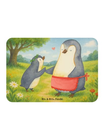 Mr. & Mrs. Panda Magnet Pinguin mit Kind Design ohne Spruch in Weiß