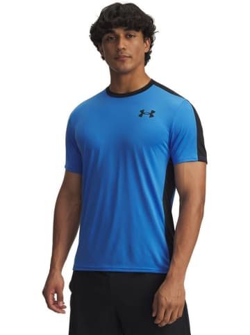 Under Armour Sportshirt "Heatgear Wordmark T-Shirt" in Blau