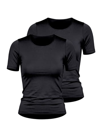 Nina von C. 2er Pack Halbarm Shirt in schwarz