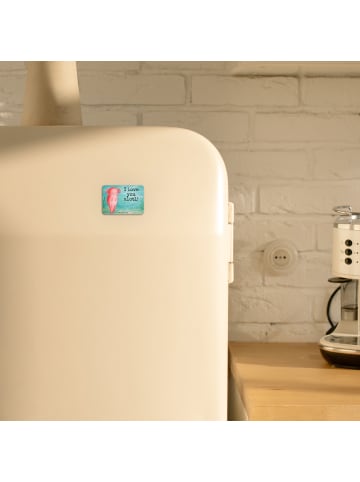 Mr. & Mrs. Panda magnet Axolotl Liebe Design mit Spruch in Weiß