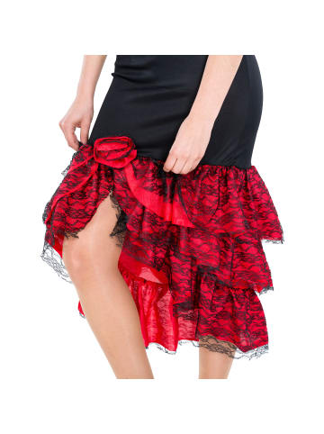 tectake Wunderschönes, langes Jersey-Stretch-Kleid, rot