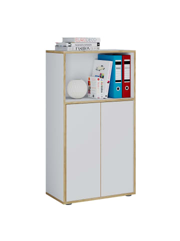 VCM Büroschrank Aktenschrank Sideboard Salia 3fach in Weiß