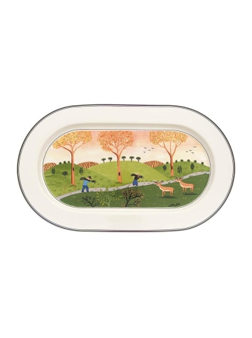 Villeroy & Boch Platte oval Design Naif 34 x 24 cm in bunt