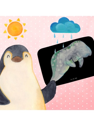 Mr. & Mrs. Panda Badteppich Seekuh Chillen ohne Spruch in Schwarz