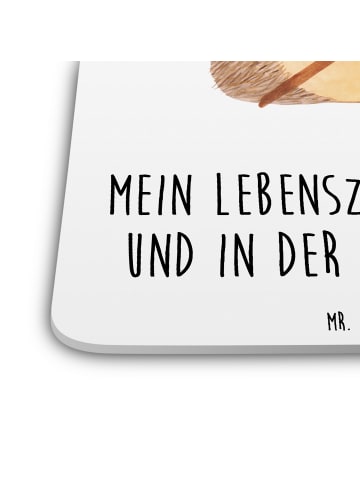 Mr. & Mrs. Panda Untersetzer für Gläser Igel Grillen mit Spruch in Weiß