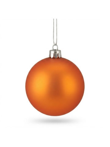 relaxdays 100 x Weihnachtskugeln Set in Orange