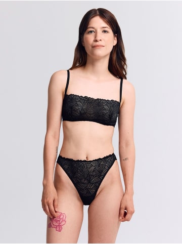 Erlich Textil  FLUID LACE BANDEAU BRALETTE in schwarz