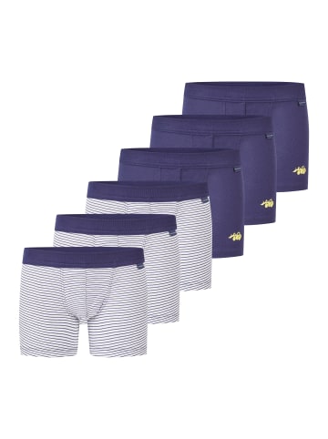 Schiesser Retro Short / Pant Kids Boys Feinripp Organic Cotton in Blau gestreift