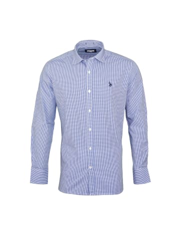 U.S. Polo Assn. U.S. Polo Assn. Hemd Popline Langarmhemd Button Down Shirt in blau