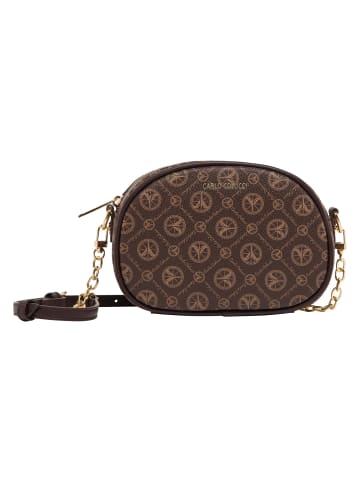 Carlo Colucci Umhängetasche Dalbon in Braun